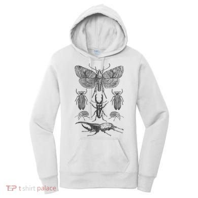 Insect Bug Collection Moth Stag Beetle Cicada Women's Hoodie