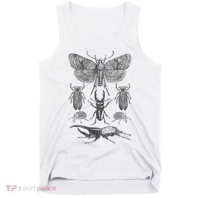 Insect Bug Collection Moth Stag Beetle Cicada Tank Top