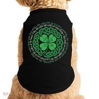 Irish Blessing Celtic Knot & 4 Leaf Clover Luck Version Doggie Tank thumb 0