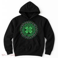 Irish Blessing Celtic Knot & 4 Leaf Clover Luck Version Hoodie thumb 0