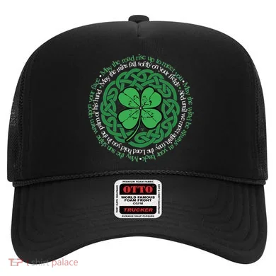 Irish Blessing Celtic Knot & 4 Leaf Clover Luck Version Hat