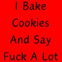 I Bake Cookies And Say Fuck A Lot Baking Lover Santa Hat thumb 1
