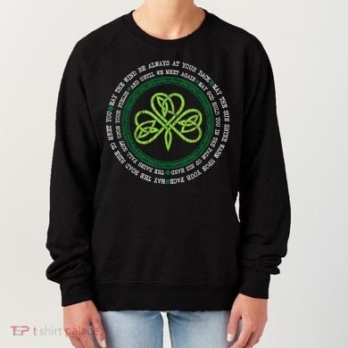 Irish Blessing Celtic Knot Patrick’s Day Shamrock Clover Women's Sweatshirt