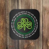 Irish Blessing Celtic Knot Patrick’s Day Shamrock Clover Coaster thumb 0