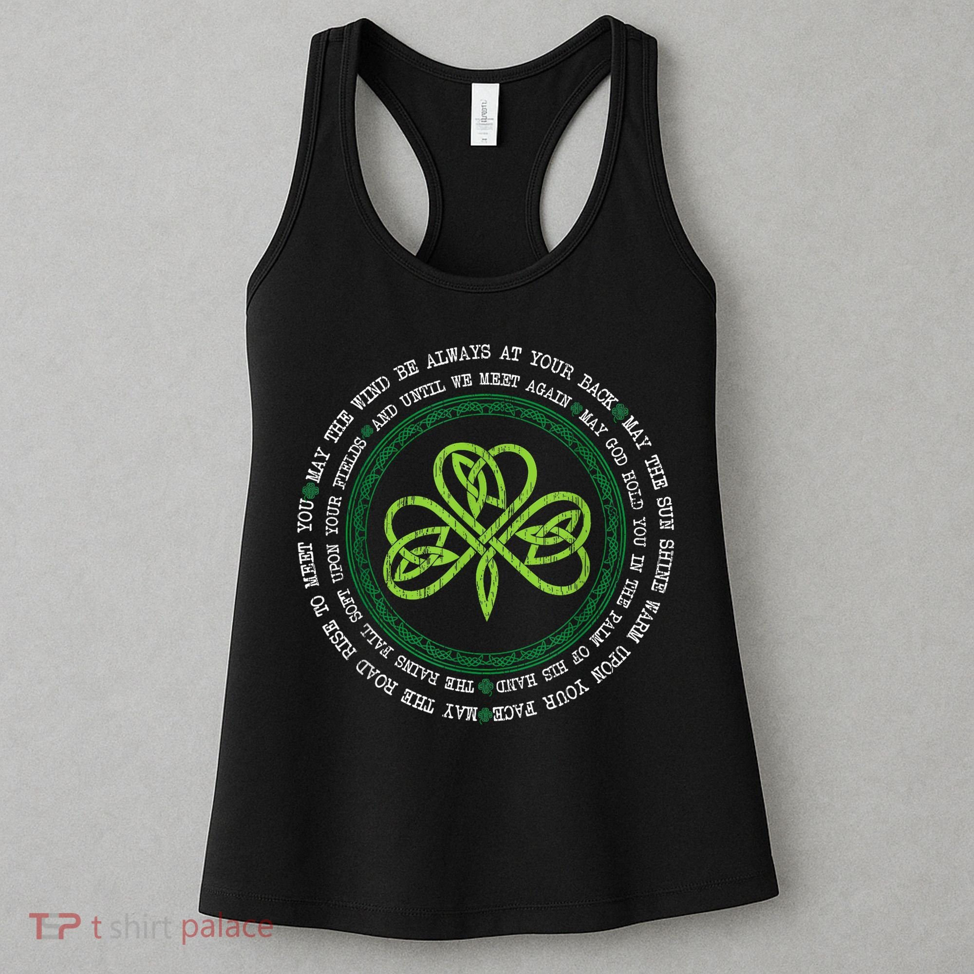 Irish Blessing Celtic Knot Patrick’s Day Shamrock Clover Women's Tank Top