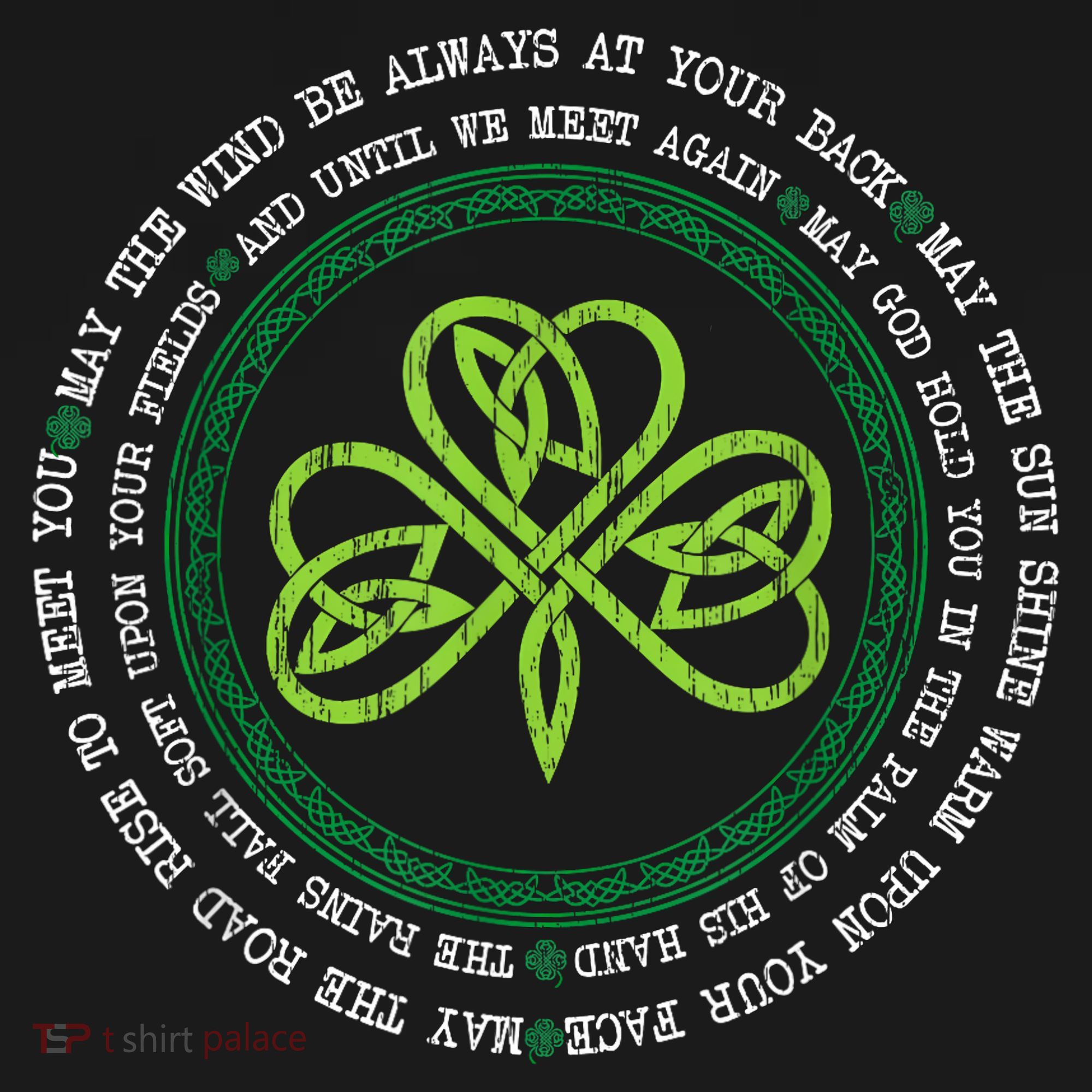 Irish Blessing Celtic Knot Patrick’s Day Shamrock Clover Women's T-Shirt