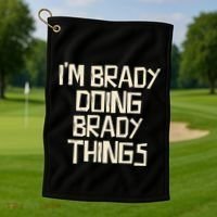 IM Brady Doing Brady Things Golf Towel thumb 1