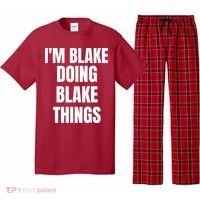 Im Blake Doing Blake Things Funny Birthday Name Gift Pajama Set thumb 0