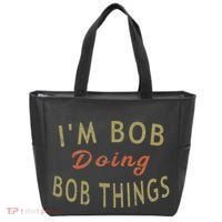 Im Bob Doing Bob Things Funny Saying Gift Holiday Tote Bag thumb 0