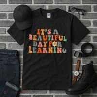 It's Beautiful Day For Learning Teacher Students Women Tall T-Shirt thumb 3