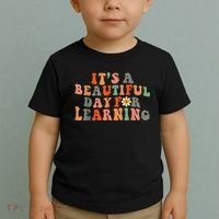 It's Beautiful Day For Learning Teacher Students Women Toddler T-Shirt thumb 2