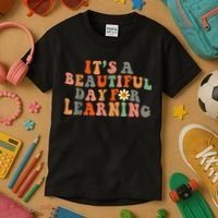 It's Beautiful Day For Learning Teacher Students Women Kids T-Shirt thumb 3