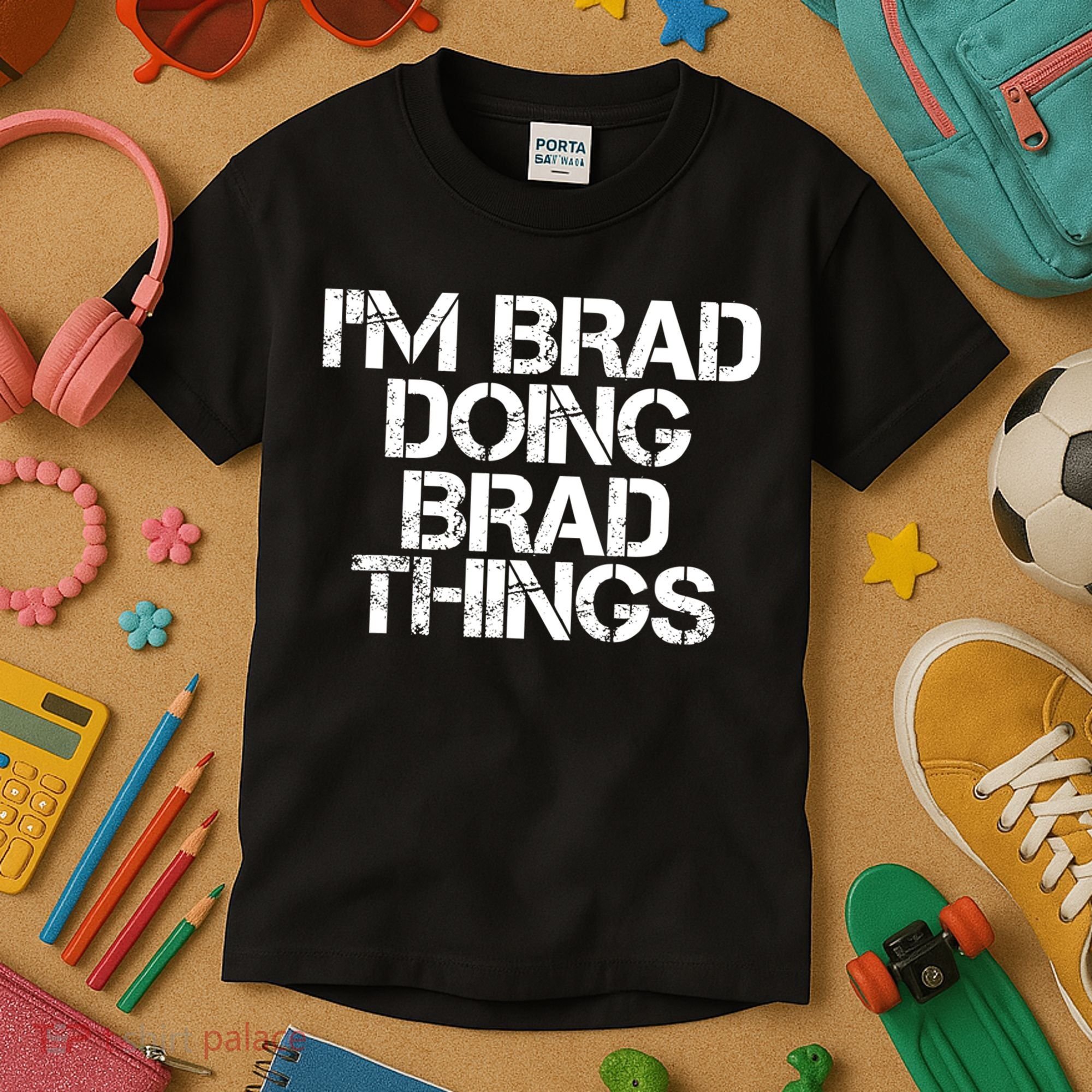 I'M BRAD DOING BRAD THINGS Shirt Funny Christmas Gift Idea Kids T-Shirt
