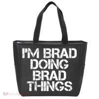 I'M BRAD DOING BRAD THINGS Shirt Funny Christmas Gift Idea Tote Bag thumb 0
