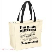 I’M Built Different Incorrectly Boeing 737 Tote Bag thumb 2