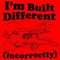 I’M Built Different Incorrectly Boeing 737 Santa Hat thumb 1