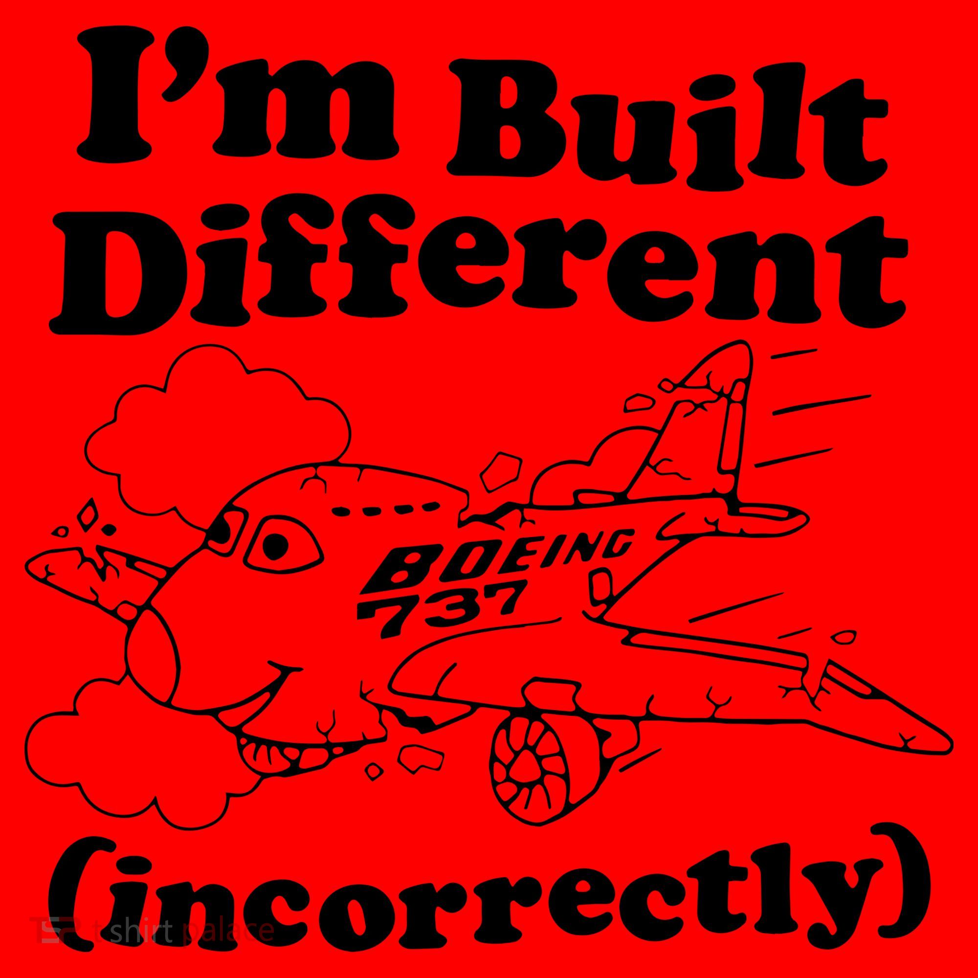 I’M Built Different Incorrectly Boeing 737 Santa Hat