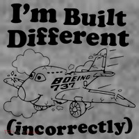 I’M Built Different Incorrectly Boeing 737 Toddler Hoodie thumb 2