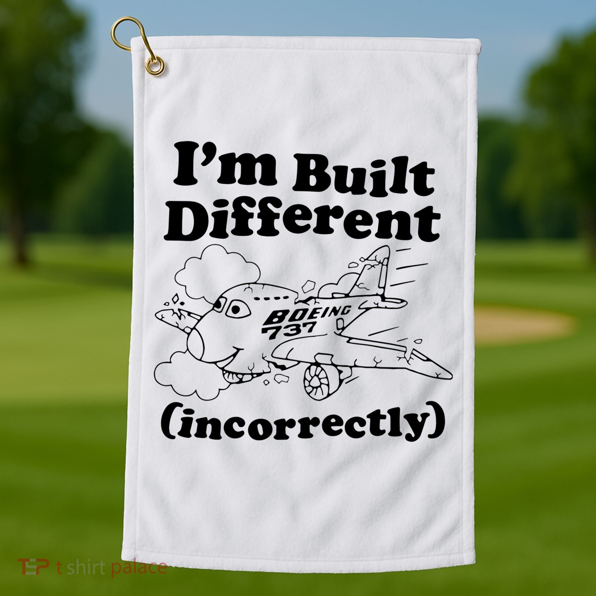 I’M Built Different Incorrectly Boeing 737 Golf Towel