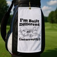 I’M Built Different Incorrectly Boeing 737 Golf Towel thumb 2