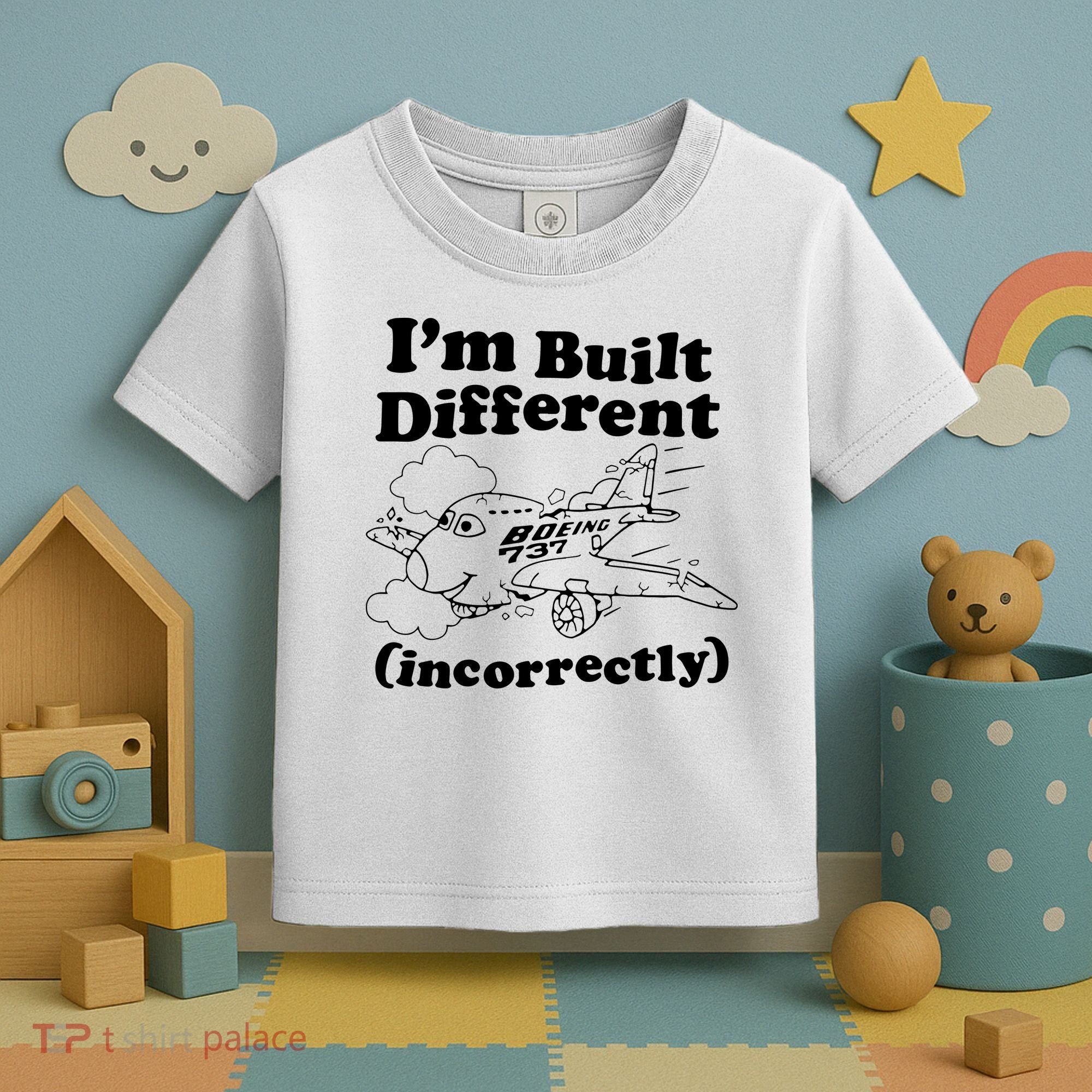 I’M Built Different Incorrectly Boeing 737 Toddler T-Shirt