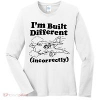 I’M Built Different Incorrectly Boeing 737 Women's Long Sleeve Shirt thumb 0