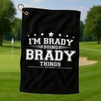 Im Brady Doing Brady Things Golf Towel thumb 1