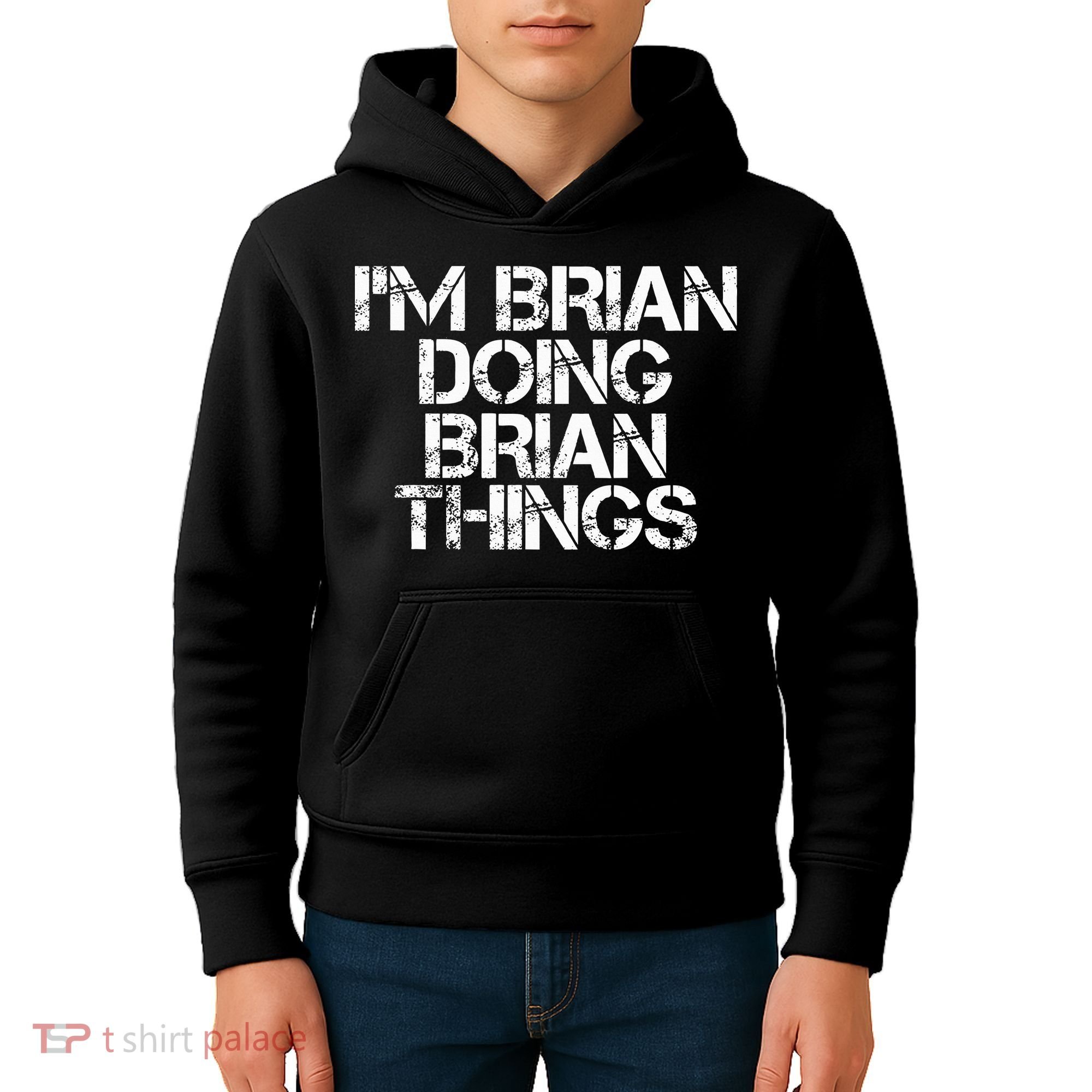 IM Brian Doing Brian Things Funny Christmas Gift Idea Kids Hoodie