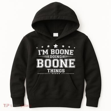 Im Boone Doing Boone Things Kids Hoodie