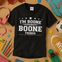 Im Boone Doing Boone Things Kids T-Shirt thumb 3