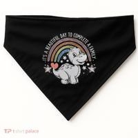 ItS Beautiful Day To Complete A Family Adoption Day USA-Made Doggie Bandana thumb 0