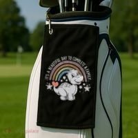 ItS Beautiful Day To Complete A Family Adoption Day Golf Towel thumb 2