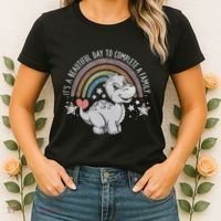 ItS Beautiful Day To Complete A Family Adoption Day Women's T-Shirt thumb 2