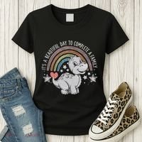 ItS Beautiful Day To Complete A Family Adoption Day Women's T-Shirt thumb 3