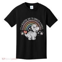 ItS Beautiful Day To Complete A Family Adoption Day Kids T-Shirt thumb 0