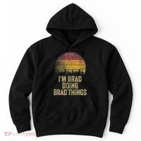 IM Brad Doing Brad Things Funny Retro Humor Name Gag Gift Hoodie thumb 0