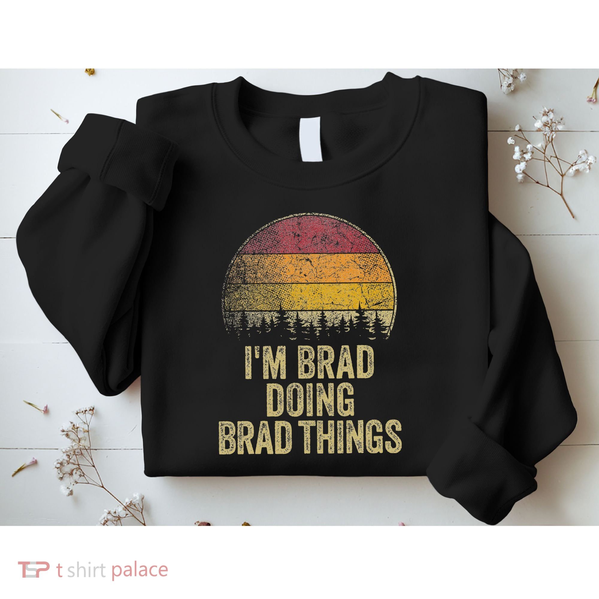 IM Brad Doing Brad Things Funny Retro Humor Name Gag Gift Sweatshirt