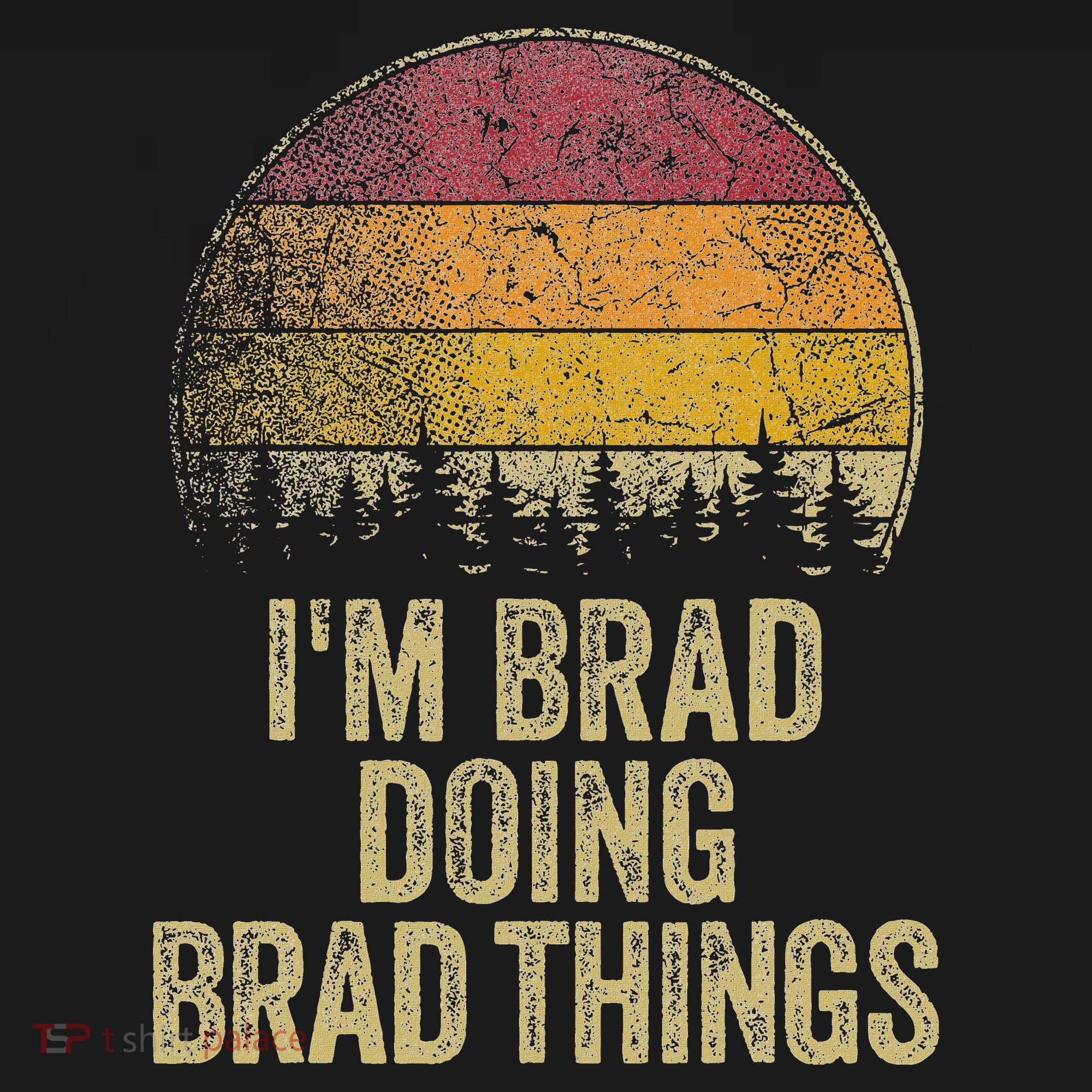 IM Brad Doing Brad Things Funny Retro Humor Name Gag Gift Toddler T-Shirt