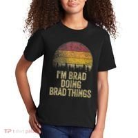 IM Brad Doing Brad Things Funny Retro Humor Name Gag Gift Kids T-Shirt thumb 2
