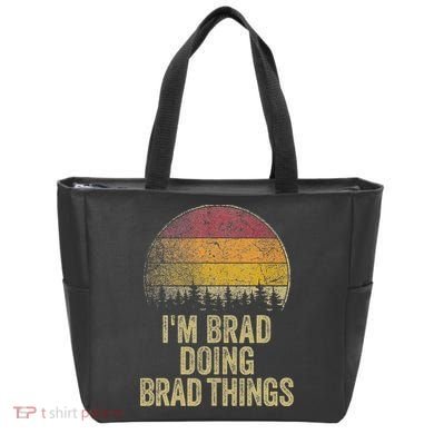 IM Brad Doing Brad Things Funny Retro Humor Name Gag Gift Tote Bag