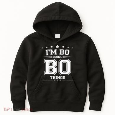 Im Bo Doing Bo Things Kids Hoodie