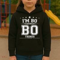 Im Bo Doing Bo Things Kids Hoodie thumb 3