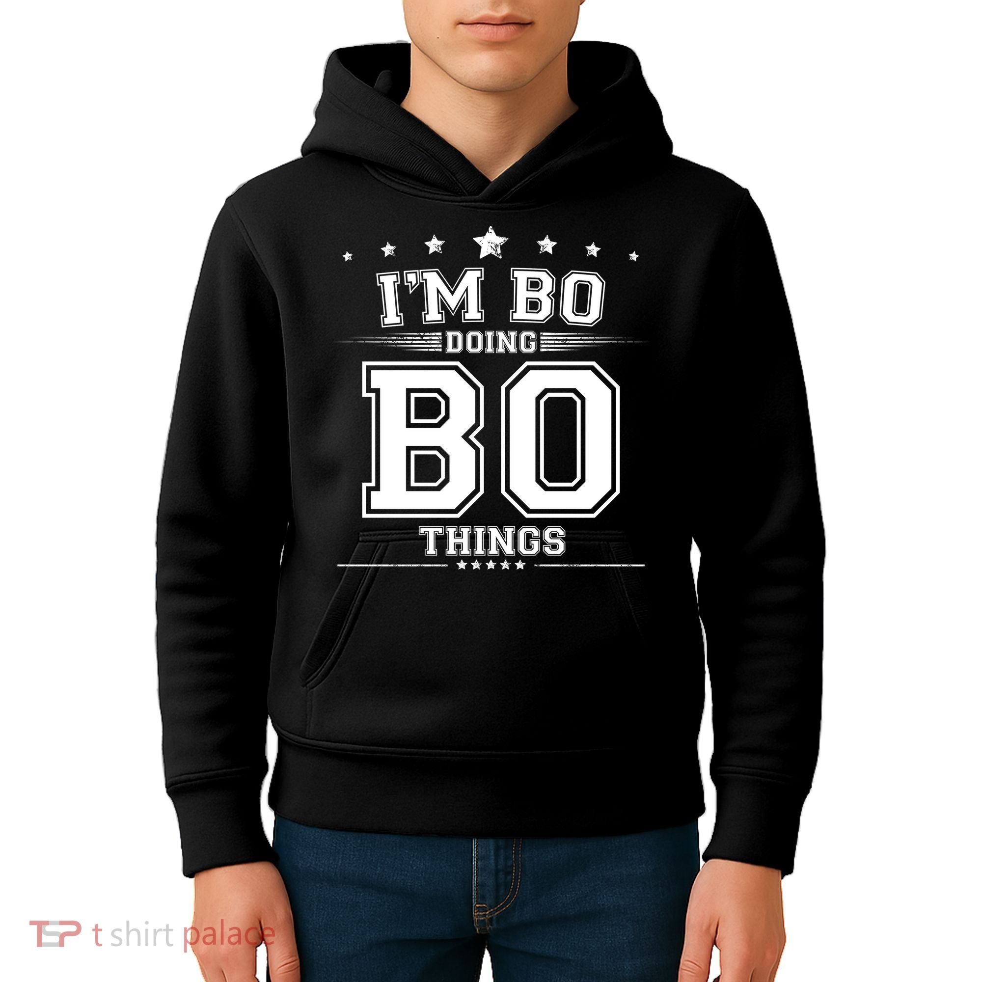 Im Bo Doing Bo Things Kids Hoodie