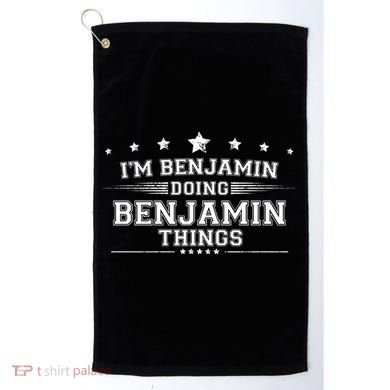 Im Benjamin Doing Benjamin Things Golf Towel