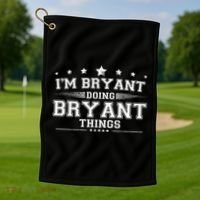 Im Bryant Doing Bryant Things Golf Towel thumb 1