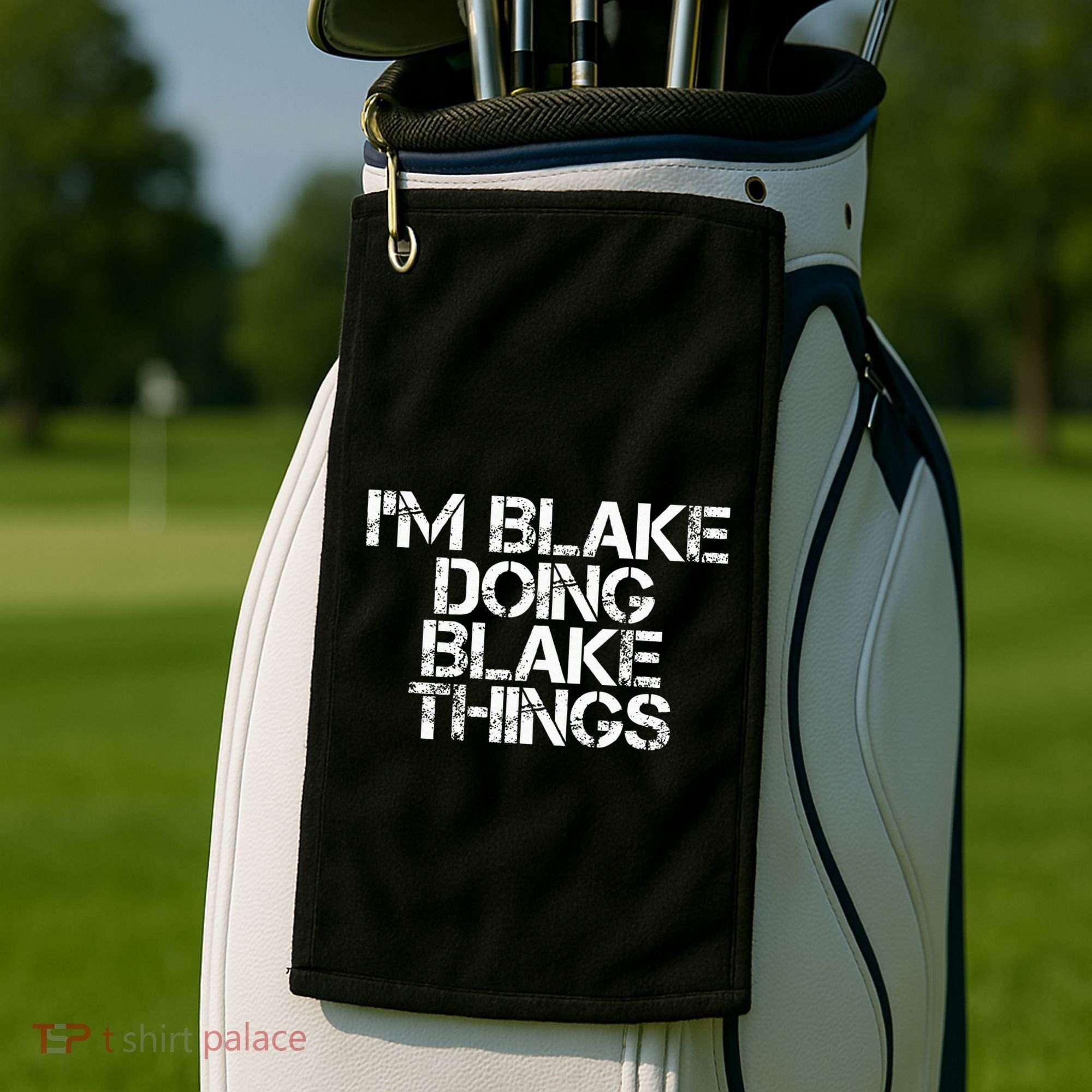 IM Blake Doing Blake Things Funny Birthday Name Gift Idea Golf Towel
