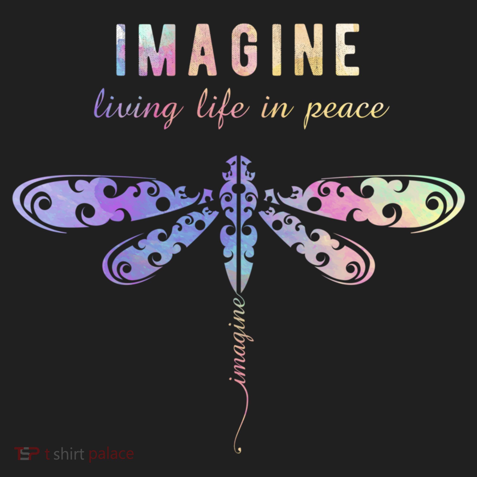Imagine Boho Dragonfly Tee 60s 70s Retro Groovy Hippy Vibes Funny Gift Women's Sweatshirt