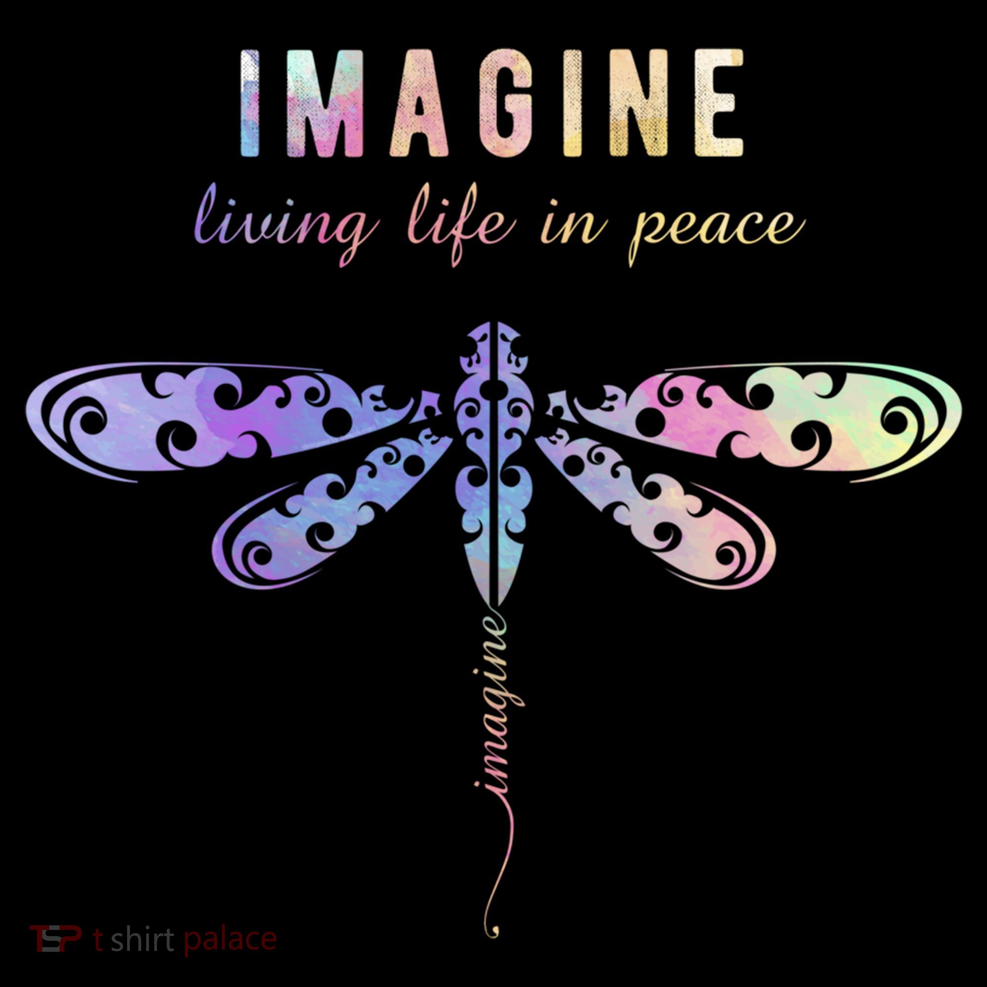 Imagine Boho Dragonfly Tee 60s 70s Retro Groovy Hippy Vibes Funny Gift Women's Hoodie
