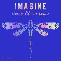 Imagine Boho Dragonfly Tee 60s 70s Retro Groovy Hippy Vibes Funny Gift Women's T-Shirt thumb 6