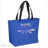 Imagine Boho Dragonfly Tee 60s 70s Retro Groovy Hippy Vibes Funny Gift Tote Bag thumb 2